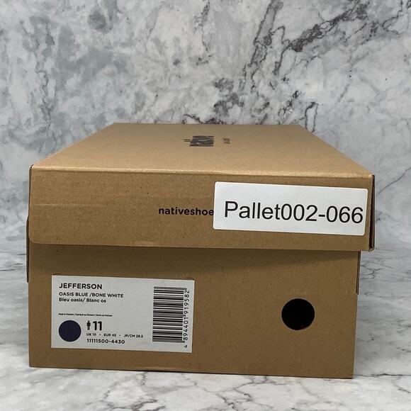 Native Shoes Mens 11 Oasis Blue Jefferson Slip On Sneaker Perforated P2-66 - Picture 9 of 9